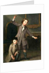 Two Boys of the Nollekens Family, Probably Joseph and John Joseph, Playing at Tops, 1745 by Joseph Francis Nollekens