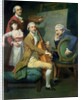 Self Portrait With his Daughter, Maria Theresa and Possibly Giacobbe and James Cervetto c.1779 by Johann Zoffany