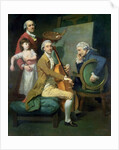 Self Portrait With his Daughter, Maria Theresa and Possibly Giacobbe and James Cervetto c.1779 by Johann Zoffany