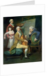 Self Portrait With his Daughter, Maria Theresa and Possibly Giacobbe and James Cervetto c.1779 by Johann Zoffany