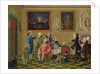 British gentlemen at Sir Horace Mann's home in Florence, c.1763-65 by Thomas Patch