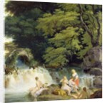 The Salmon Leap at Leixlip with Nymphs Bathing, 1783 by Francis Wheatley