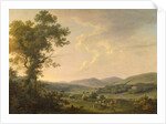 Landscape with Haymakers and a Distant View of a Georgian House, c.1780 by William Ashford