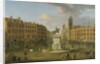 Charing Cross, with the Statue of King Charles I and Northumberland House, c.1750 by Joseph Nickolls