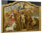 Allegory of the Power of Great Britain by Land, design for a decorative panel for George I's ceremonial coach, c.1718 by James (attr. to) Thornhill