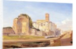The Temple of Venus and Rome, Rome, 1840 by Edward Lear