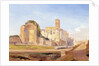 The Temple of Venus and Rome, Rome, 1840 by Edward Lear