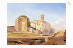 The Temple of Venus and Rome, Rome, 1840 by Edward Lear