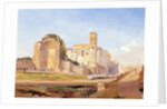 The Temple of Venus and Rome, Rome, 1840 by Edward Lear