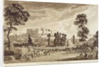 Part of the Town and Castle of Ludlow in Shropshire, engraved by the artist, published by P. Sandby, 1779 by Paul Sandby