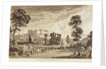 Part of the Town and Castle of Ludlow in Shropshire, engraved by the artist, published by P. Sandby, 1779 by Paul Sandby
