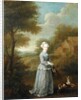 Miss Wood with her Dog, c.1730 by William Hogarth