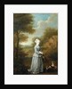 Miss Wood with her Dog, c.1730 by William Hogarth