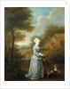Miss Wood with her Dog, c.1730 by William Hogarth