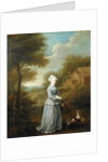 Miss Wood with her Dog, c.1730 by William Hogarth