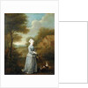 Miss Wood with her Dog, c.1730 by William Hogarth