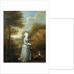 Miss Wood with her Dog, c.1730 by William Hogarth