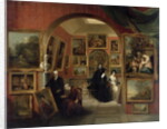 The Interior of the British Institution Gallery, 1829 by John Scarlett Davis