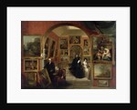 The Interior of the British Institution Gallery, 1829 by John Scarlett Davis