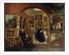 The Interior of the British Institution Gallery, 1829 by John Scarlett Davis