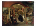 The Interior of the British Institution Gallery, 1829 by John Scarlett Davis
