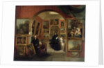 The Interior of the British Institution Gallery, 1829 by John Scarlett Davis