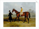 Sir Tatton Sykes Leading in the Horse 'Sir Tatton Sykes', with William Scott Up, 1846 by Harry Hall