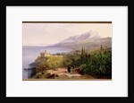 Mount Athos and the Monastery of Stavroniketes, 1857 by Edward Lear