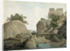 Fakir's Rock at Sultanganj, on the River Ganges, India, c.1790 by Thomas & William (1769-1837) Daniell