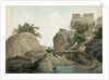 Fakir's Rock at Sultanganj, on the River Ganges, India, c.1790 by Thomas & William (1769-1837) Daniell