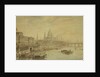 Somerset House, St. Paul's Cathedral and Blackfriars' Bridge by Louis Jean Desprez