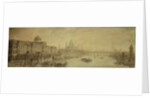 Somerset House, St. Paul's Cathedral and Blackfriars' Bridge by Louis Jean Desprez