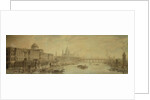 Somerset House, St. Paul's Cathedral and Blackfriars' Bridge by Louis Jean Desprez