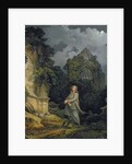 Visitor to a Moonlit Churchyard, 1790 by Philip James de Loutherbourg