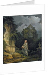 Visitor to a Moonlit Churchyard, 1790 by Philip James de Loutherbourg