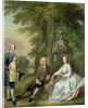 Jonathan Tyers and his Daughter, Elizabeth, and her Husband, John Wood, c.1750-52 by Francis Hayman