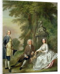 Jonathan Tyers and his Daughter, Elizabeth, and her Husband, John Wood, c.1750-52 by Francis Hayman