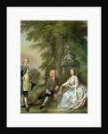 Jonathan Tyers and his Daughter, Elizabeth, and her Husband, John Wood, c.1750-52 by Francis Hayman