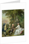 Jonathan Tyers and his Daughter, Elizabeth, and her Husband, John Wood, c.1750-52 by Francis Hayman