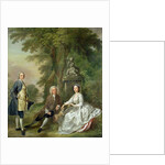 Jonathan Tyers and his Daughter, Elizabeth, and her Husband, John Wood, c.1750-52 by Francis Hayman