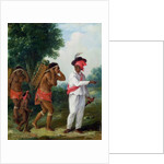 West Indian Man of Colour, Directing two Carib Women with a Child, c.1780 by Agostino Brunias