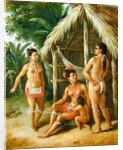 A Leeward Islands Carib Family outside a Hut, c.1780 by Agostino Brunias