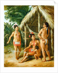 A Leeward Islands Carib Family outside a Hut, c.1780 by Agostino Brunias