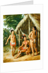 A Leeward Islands Carib Family outside a Hut, c.1780 by Agostino Brunias