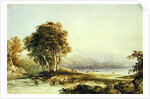 Mountainous Landscape with Lake and Stream by Anthony Vandyke Copley Fielding