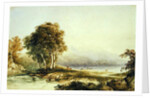 Mountainous Landscape with Lake and Stream by Anthony Vandyke Copley Fielding