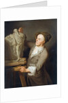 Louis-Francois Roubiliac Modelling his Monument to Shakespeare by Adrien Carpentiers
