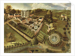 The House and Garden of Llanerch Hall, Denbighshire, c.1662-72 by English School