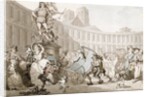 La Place des Victoires, Paris, c.1789 by Thomas Rowlandson