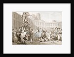 La Place des Victoires, Paris, c.1789 by Thomas Rowlandson